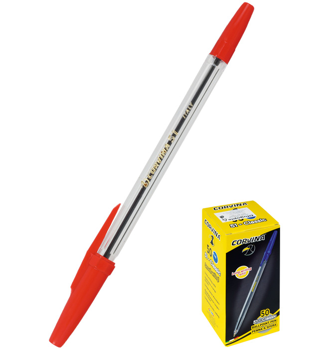 Długopis Corvina 51 czerwony (40163/03)a"50