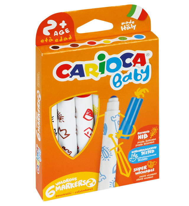 Pisaki CARIOCA Maxi Baby 6 kol. (43223/42813)