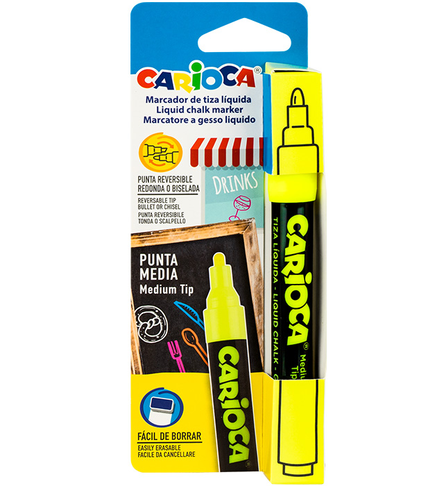 Marker kredowy CARIOCA żółty