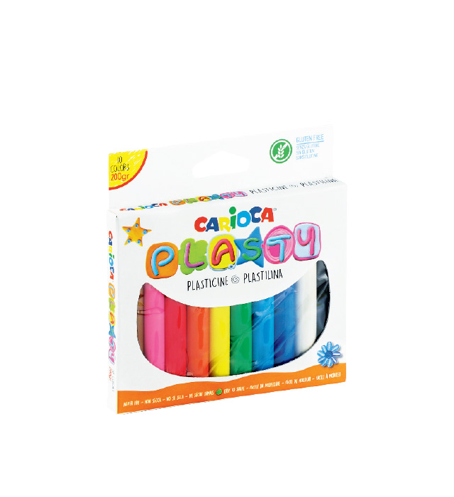 Plastelina 10 kol. 200g Carioca PLASTY (42173)