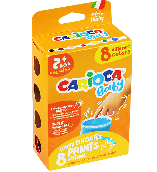 Farba Carioca BABY tempera DO MALOWANIA PALCAMI 50 ml a8 (43174)