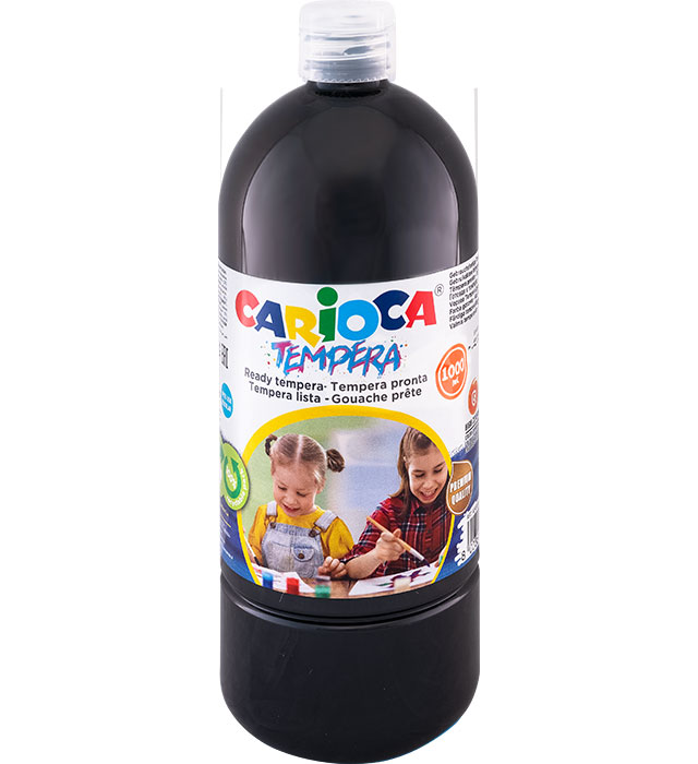 Farba Carioca tempera N 1000 ml (40430/02) czarna