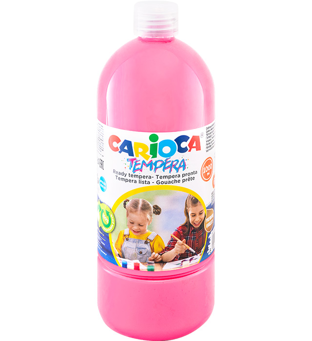 Farba Carioca tempera N 1000 ml (40430/09) różowa